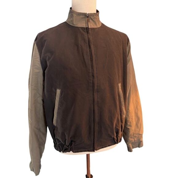 Made n ITALY Alessandro Albanese Men's Casual Jacket Equestrian Riding Pocket M - Picture 2 of 5